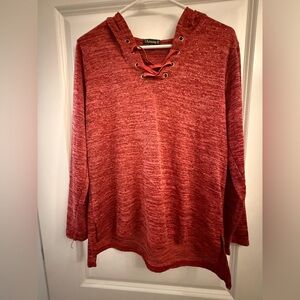 Gold Sparkled Red Light Hoodie